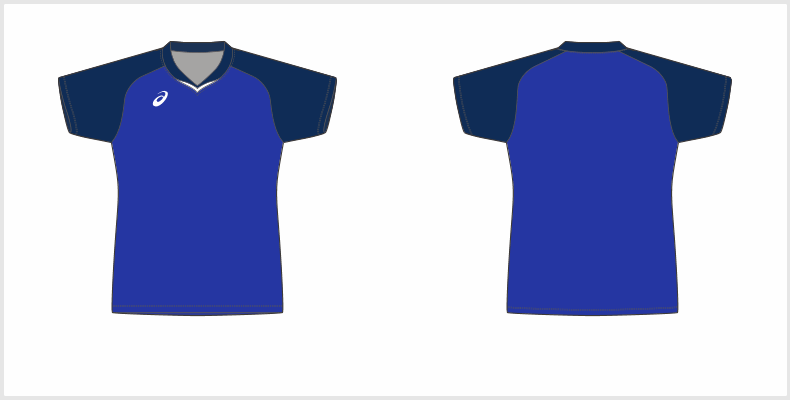 【21年7月廃盤】プリントオーダーコンポ バレーボールシャツ type-F ウィメンズ(CW-PA61)