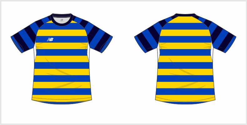 昇華プリント ラグランスリーブ ゲームシャツ (ボーダー)(JMFC0108)