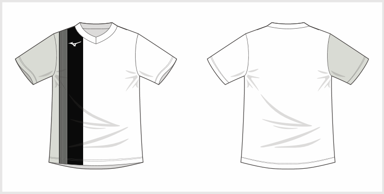 デザインプリント PLUS バレーボール ゲームシャツ(V2JQ0A03)