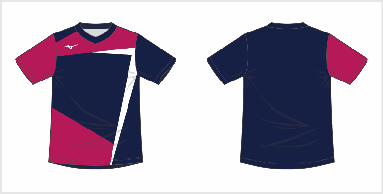 デザインプリント PLUS バレーボール ゲームシャツ(V2JQ0A05)