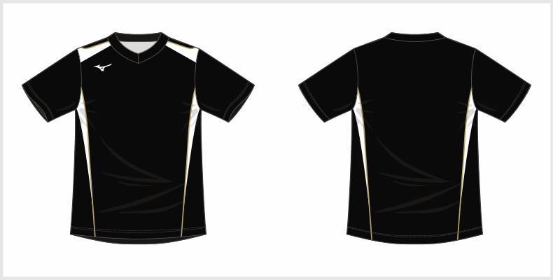 デザインプリント PLUS バレーボール ゲームシャツ(V2JQ0A04)