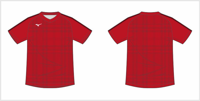 デザインプリント PLUS バレーボール ゲームシャツ(V2JQ9A01)