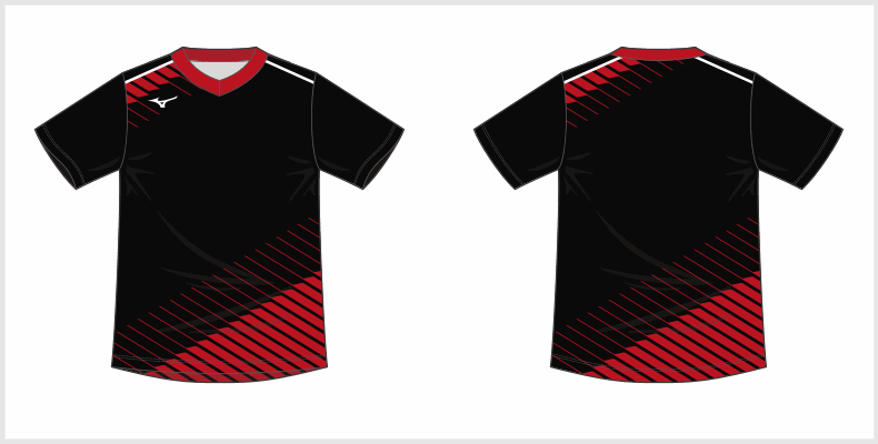 デザインプリント STANDARD バレーボール ゲームシャツ(V2JQ2020)
